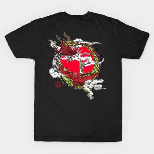 Japanese dragon position ouroboros T-Shirt